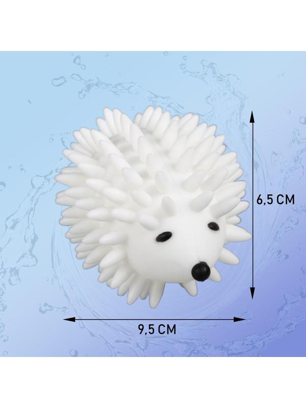 Шарики для стирки белья Доляна «Ёжики», 2 шт, цвет белый