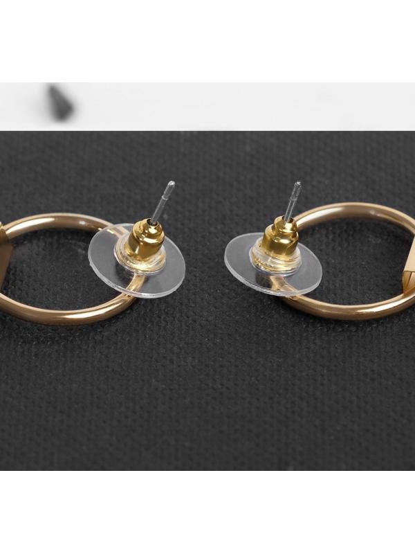 Серьги висячие со стразами 