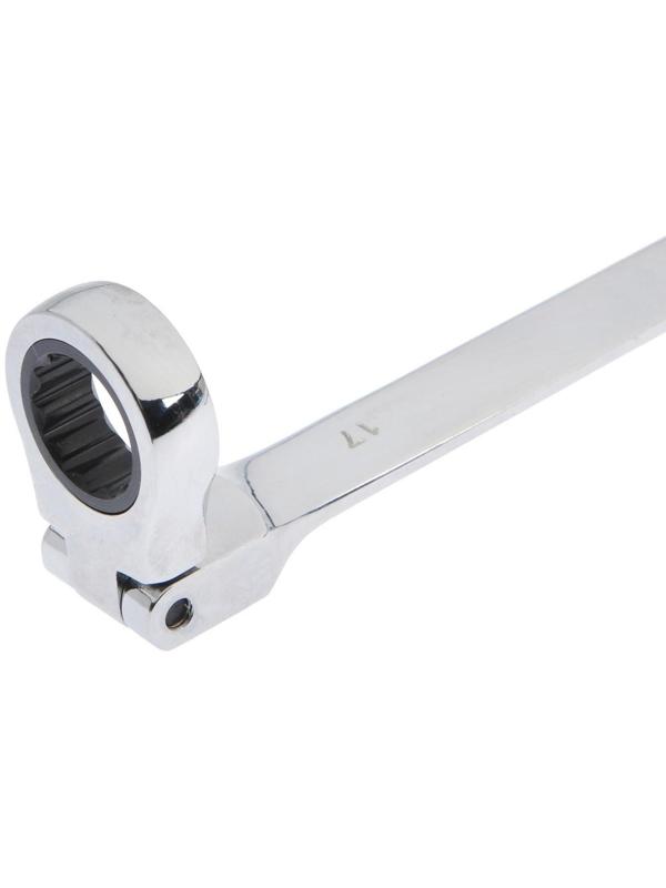 Набор ключей комбинированных трещоточных шарнирных ТУНДРА, CrV, 72 зуба, 8 - 17 мм, 6 шт.