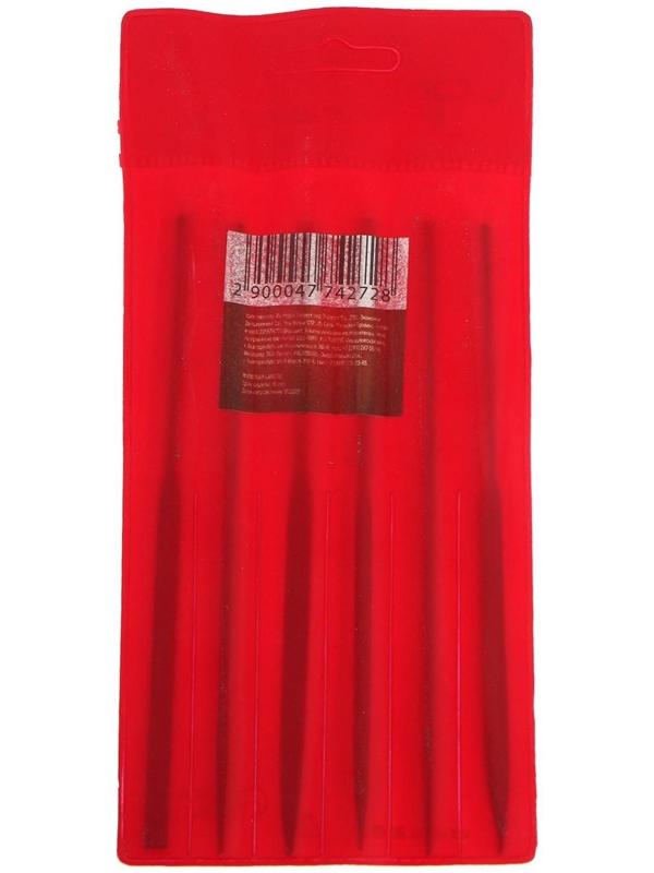 Набор надфилей ЛОМ, металлические рукоятки, 60 х 140 х 3 мм, 6 шт.