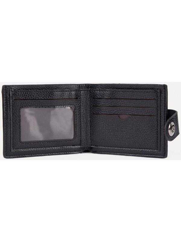 Портмоне на магните, для купюр, для карт, для монет, цвет чёрный