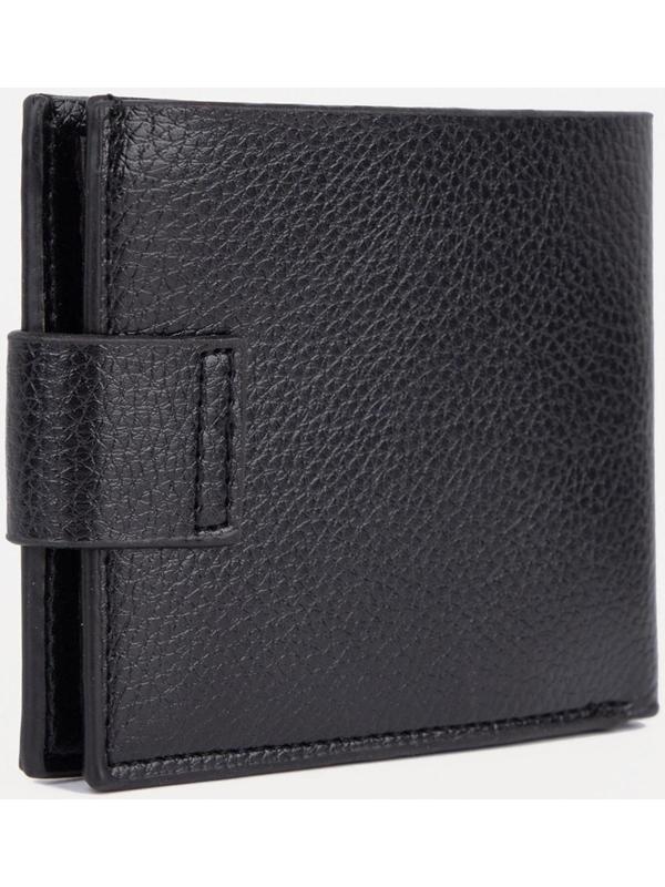 Портмоне на магните, для купюр, для карт, для монет, цвет чёрный