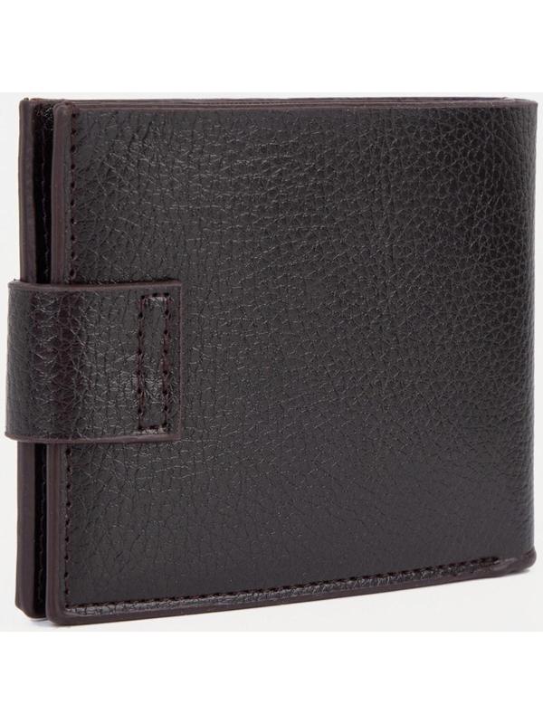 Портмоне на магните, для купюр, для карт, для монет, цвет коричневый