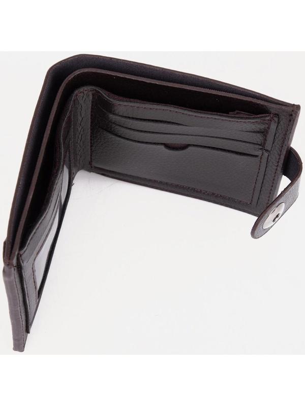 Портмоне на магните, для купюр, для карт, для монет, цвет коричневый