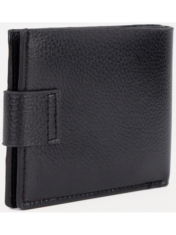 Портмоне на магните, для купюр, для карт, для монет, цвет черный