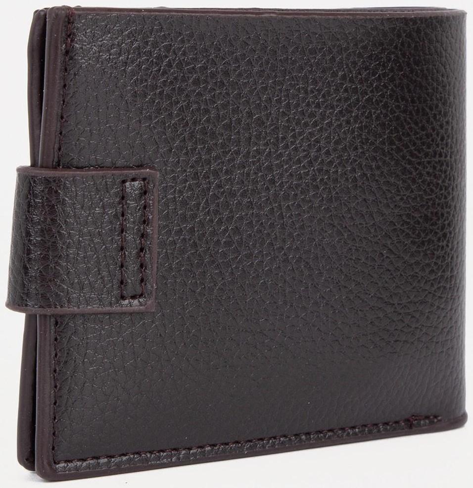 Портмоне на магните, для купюр, для карт, для монет, цвет коричневый