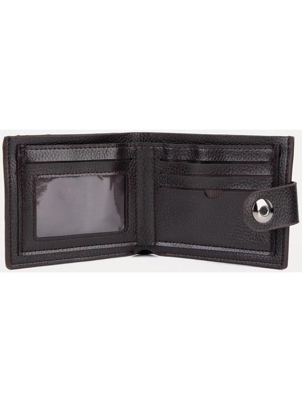 Портмоне на магните, для купюр, для карт, для монет, цвет коричневый