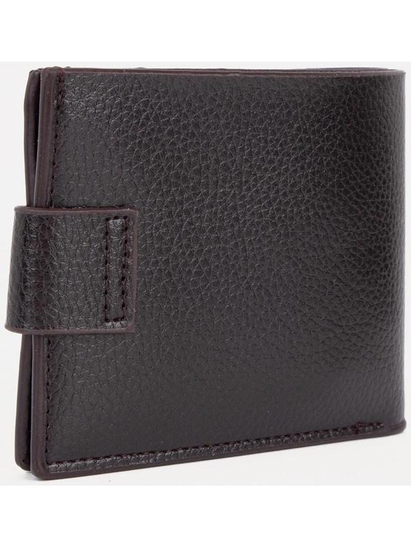 Портмоне на магните, для купюр, для карт, для монет, цвет коричневый