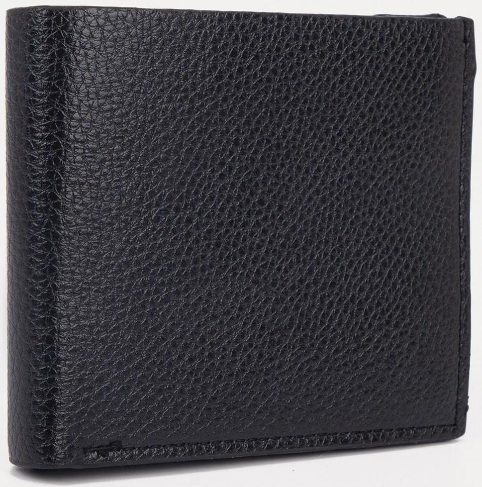 Портмоне без застёжки, для купюр, для карт, цвет чёрный