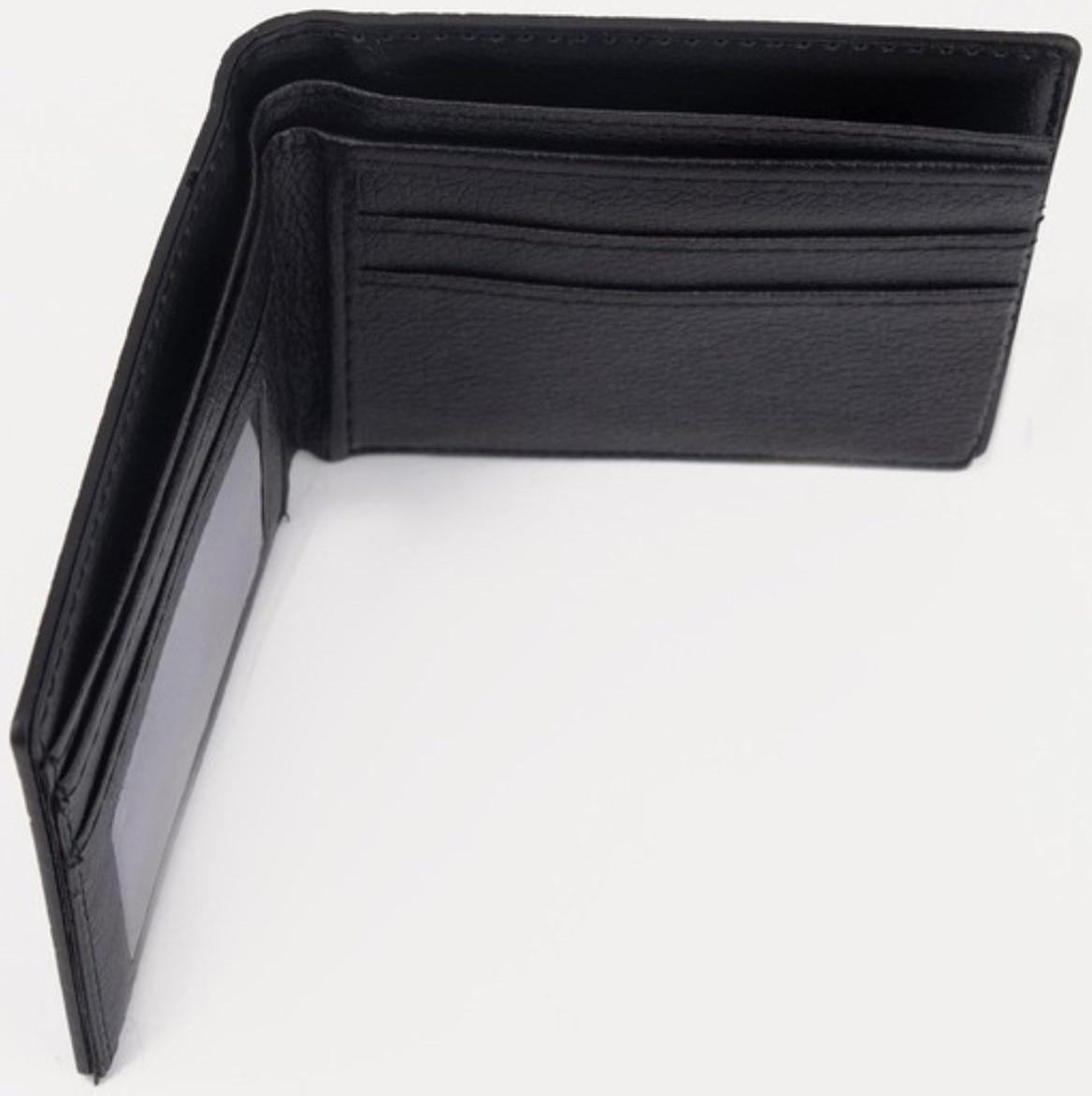 Портмоне без застёжки, для купюр, для карт, цвет чёрный