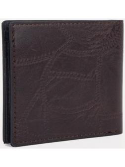 Портмоне без застёжки, для купюр, для карт, цвет коричневый