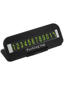 Табличка-подставка Cartage для номера телефона, складная, черный