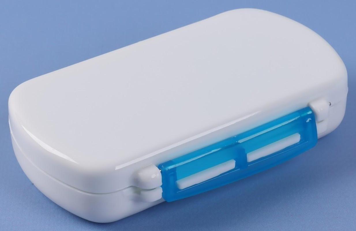 Таблетница, 6 секций, цвет МИКС