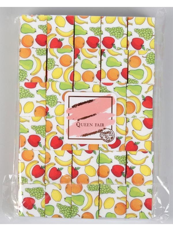 Бафы наждачные для ногтей, четырёхсторонние, 30 шт, 3,3 × 2,5 × 2,5 см, цвет и рисунок МИКС