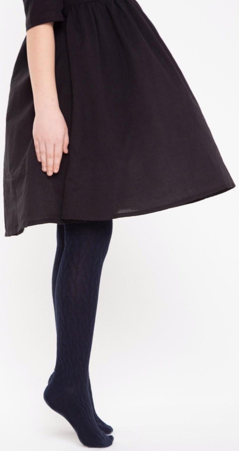 Колготки детские, цвет тёмно-синий, рост 134-140