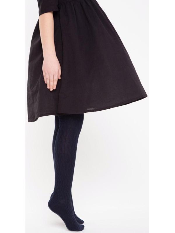 Колготки детские, цвет тёмно-синий, рост 134-140