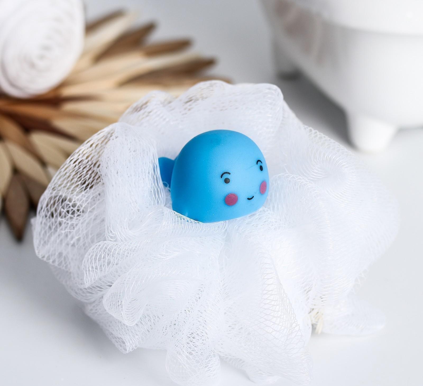 Мочалка детская для купания, цвет и рисунок МИКС