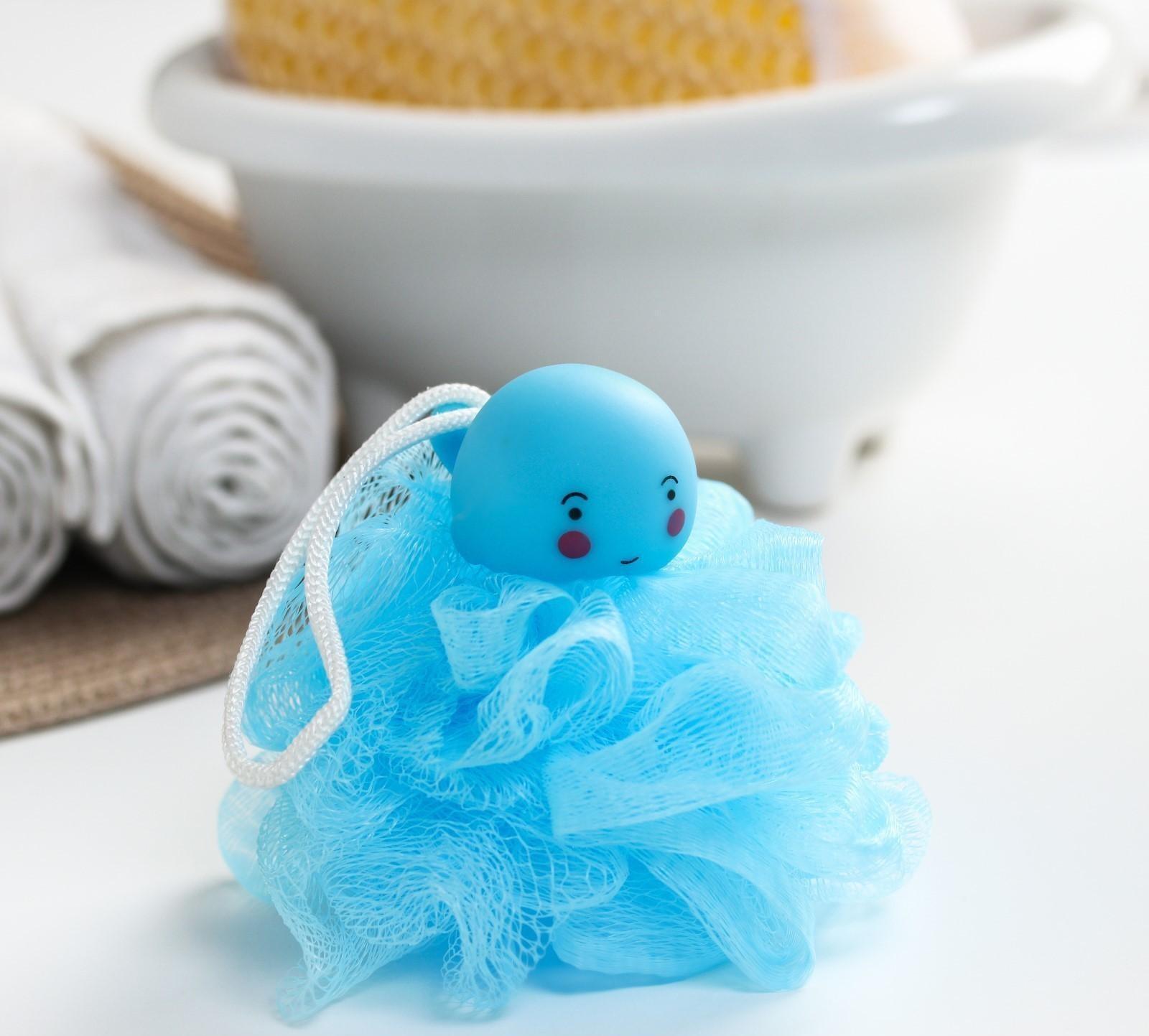 Мочалка детская для купания, цвет и рисунок МИКС