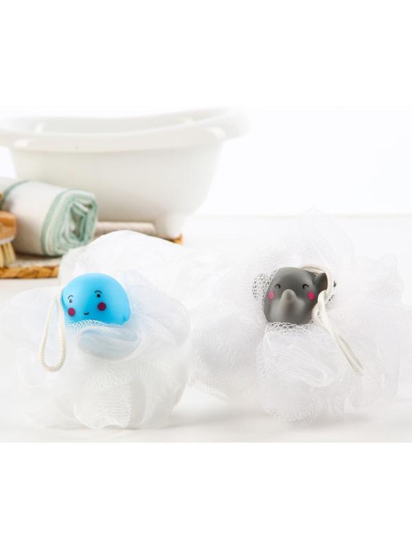 Мочалка детская для купания, цвет и рисунок МИКС