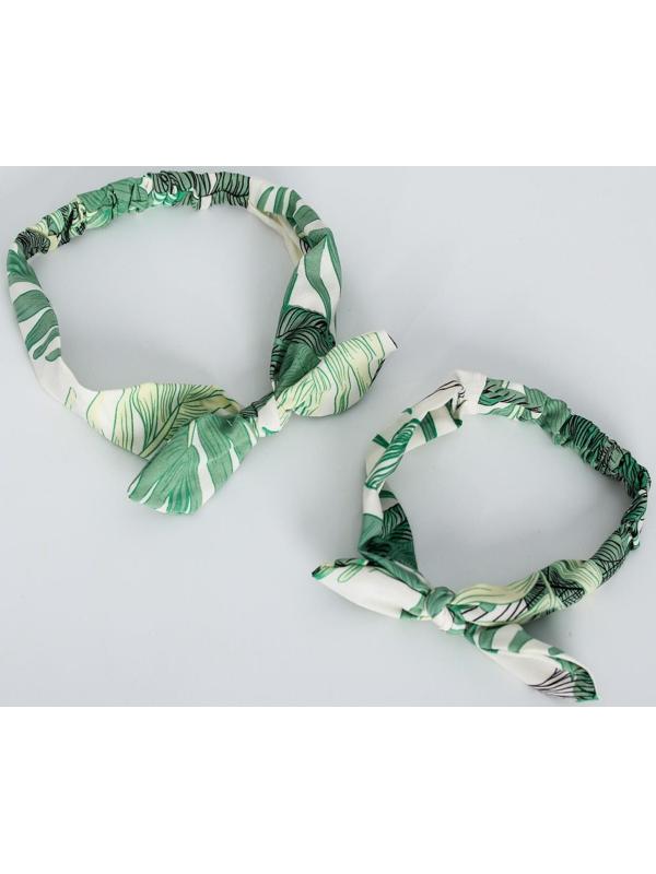 Набор повязок на голову для мамы и дочки «Узоры», 2 шт., МИКС