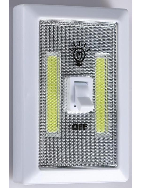 Фонарь-светильник, COB, 3 ААА, магнит, клейкая основа, 11.2 х 7.5 х 3.5 см