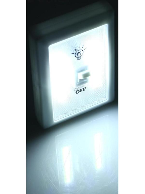 Фонарь-светильник, COB, 3 ААА, магнит, клейкая основа, 11.2 х 7.5 х 3.5 см