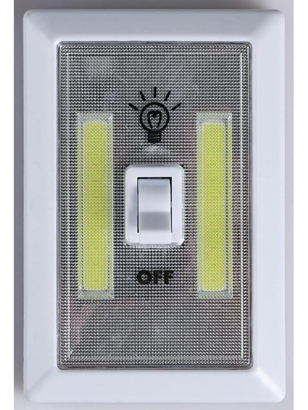 Фонарь-светильник, COB, 3 ААА, магнит, клейкая основа, 11.2 х 7.5 х 3.5 см