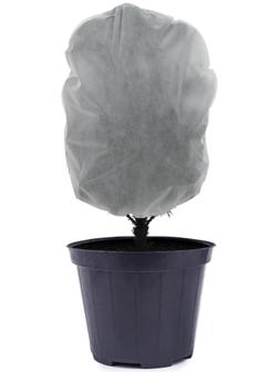 Чехол для растений, трапеция на шнурках, 70 × 60 см, спанбонд с УФ-стабилизатором, плотность 60 г/м², 1 шт., белый