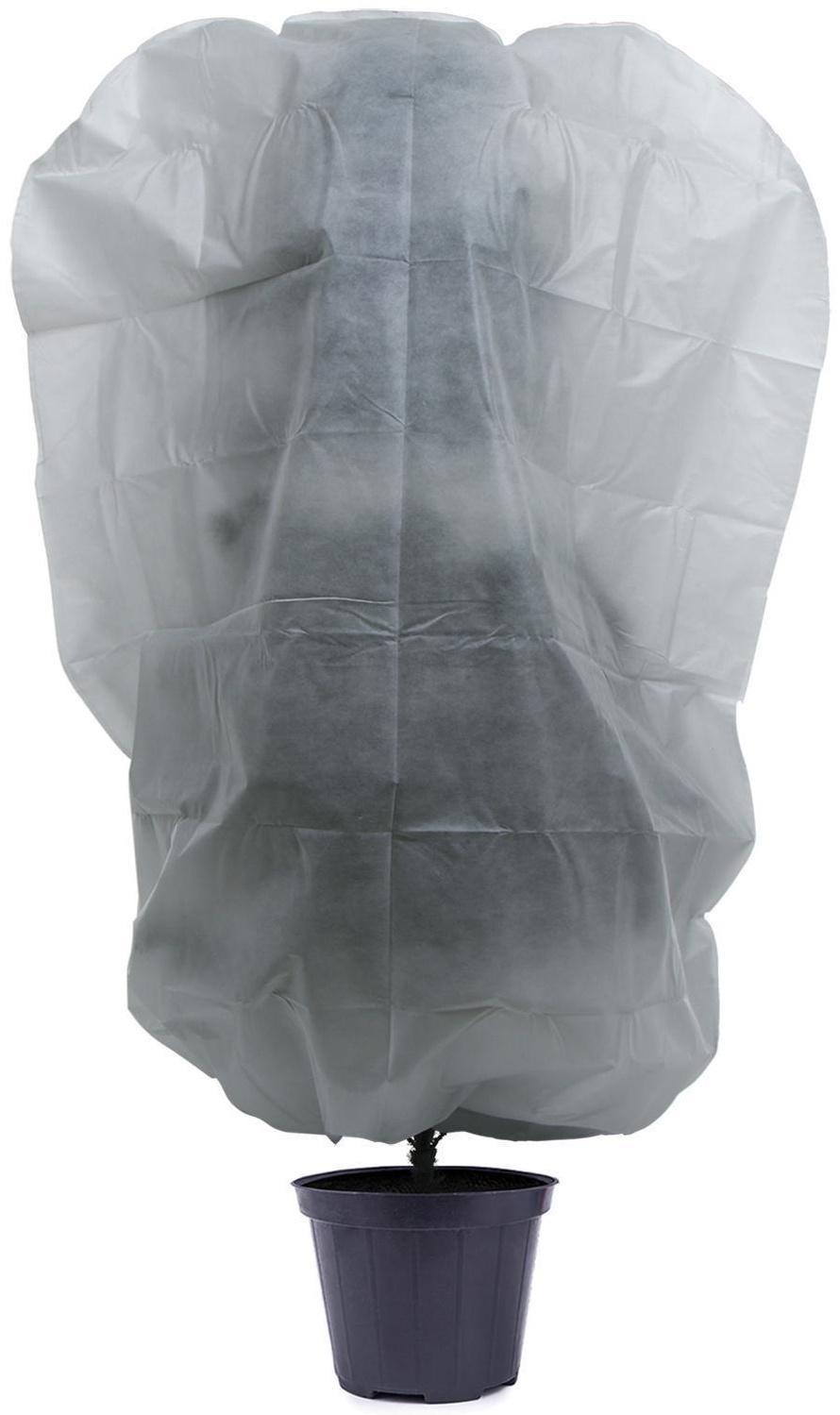 Чехол для растений, трапеция на шнурках, 200 × 140 см, спанбонд с УФ-стабилизатором, плотность 60 г/м², 1 шт, белый