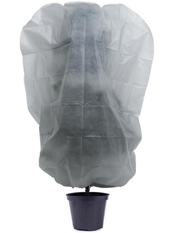 Чехол для растений, трапеция на шнурках, 200 × 140 см, спанбонд с УФ-стабилизатором, плотность 60 г/м², 1 шт, белый