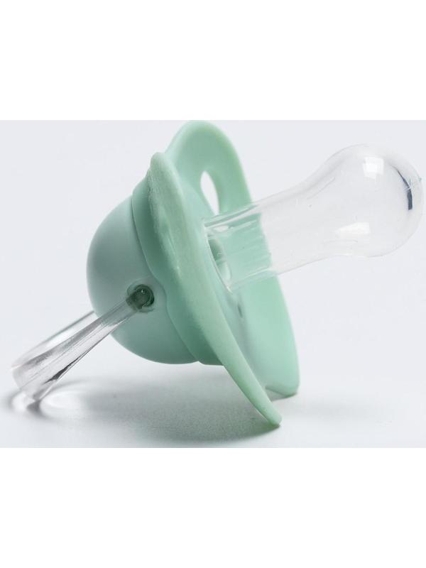 Соска-пустышка классическая, силикон, от 3 мес., с колпачком, МИКС для мальчика