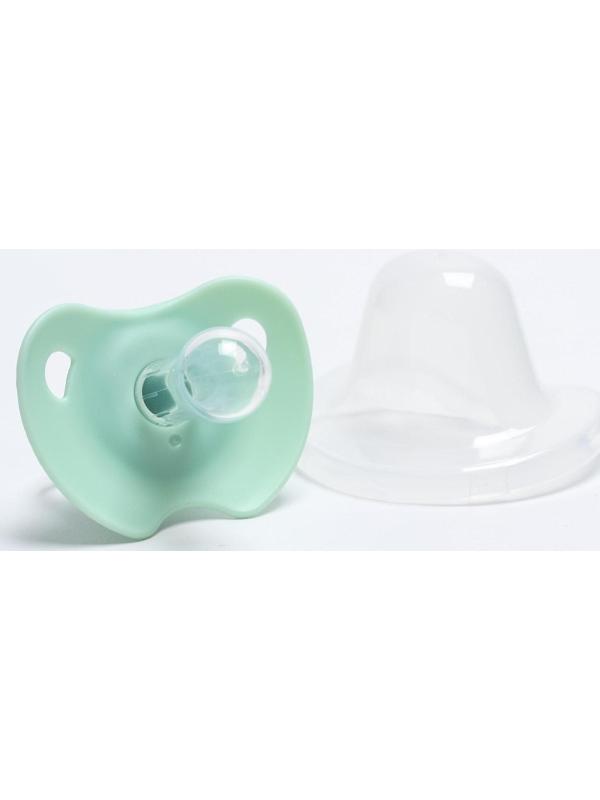 Соска-пустышка классическая, силикон, от 3 мес., с колпачком, МИКС для мальчика