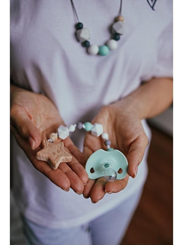 Соска-пустышка классическая, силикон, от 3 мес., с колпачком, МИКС для мальчика