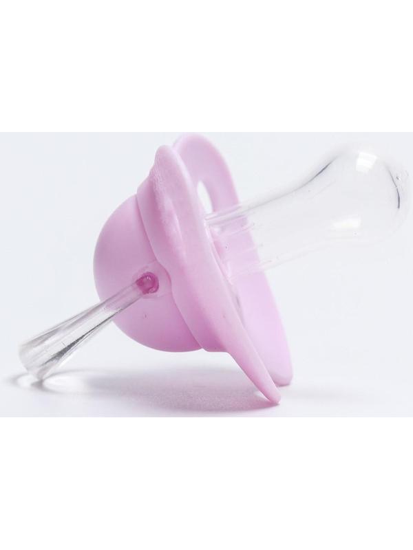 Соска - пустышка классическая, силикон +3мес., с колпачком, МИКС для девочки