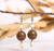 Серьги ручная работа, деревянные 