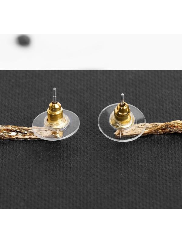 Серьги висячие со стразами 