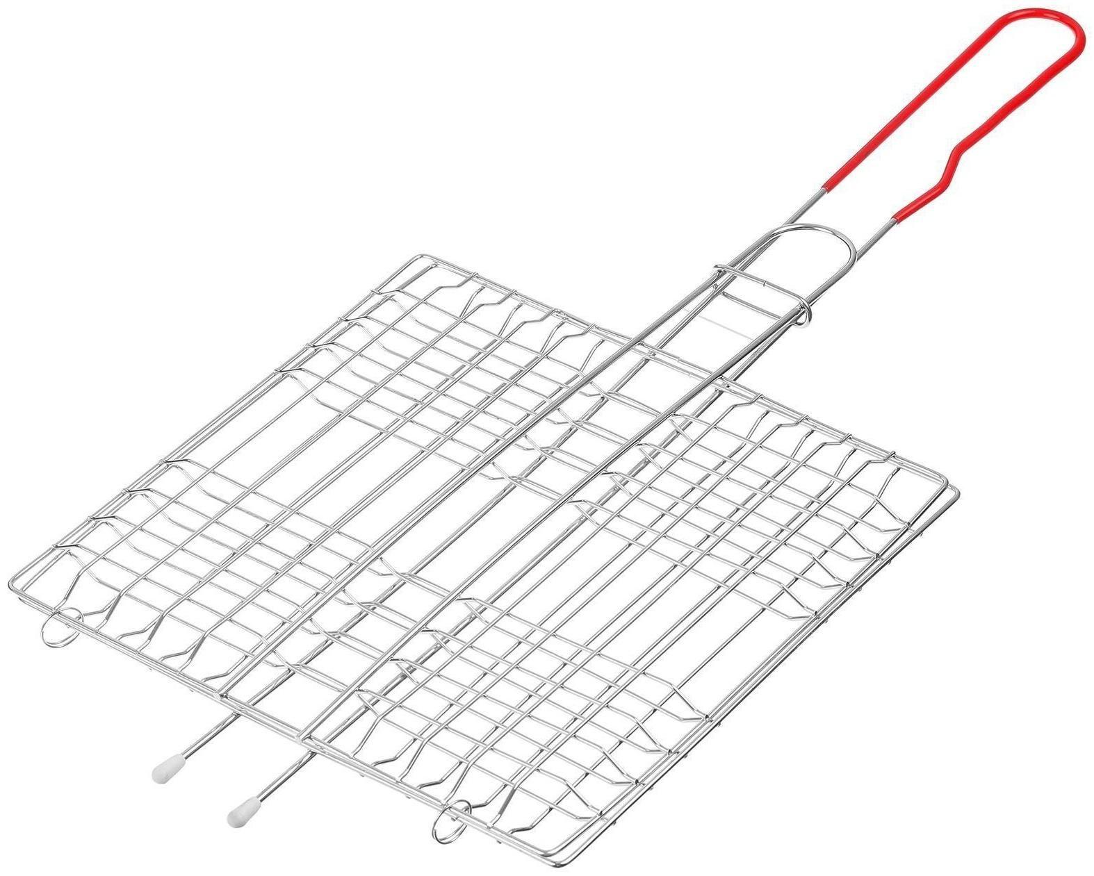 Решётка-гриль универсальная Maclay, нержавеющая сталь, размер 46 x 21 см, рабочая поверхность 21 x 21 см