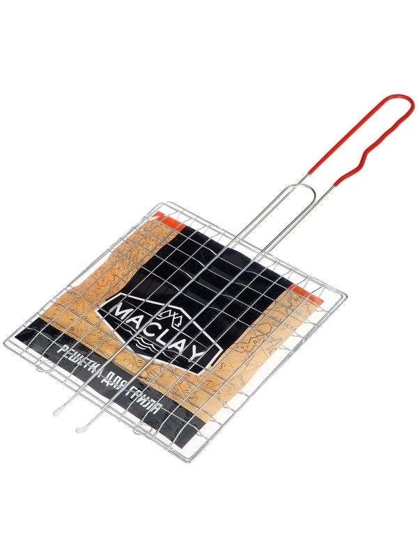 Решётка-гриль универсальная Maclay, нержавеющая сталь, размер 46 x 21 см, рабочая поверхность 21 x 21 см