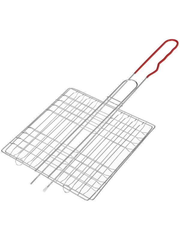 Решётка-гриль универсальная Maclay, нержавеющая сталь, размер 46 x 21 см, рабочая поверхность 21 x 21 см