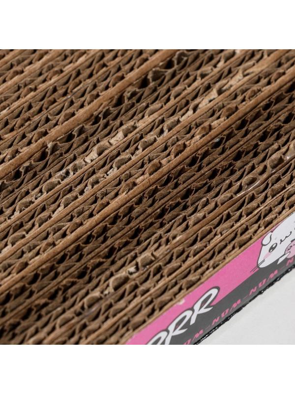Когтеточка из картона PRR MEOW, 45 × 22 × 4.5 см