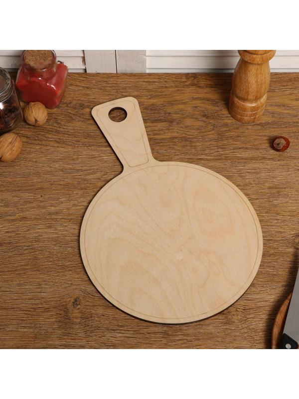 Набор досок разделочных двухсторонних, круглых, с ручкой, 5 штук