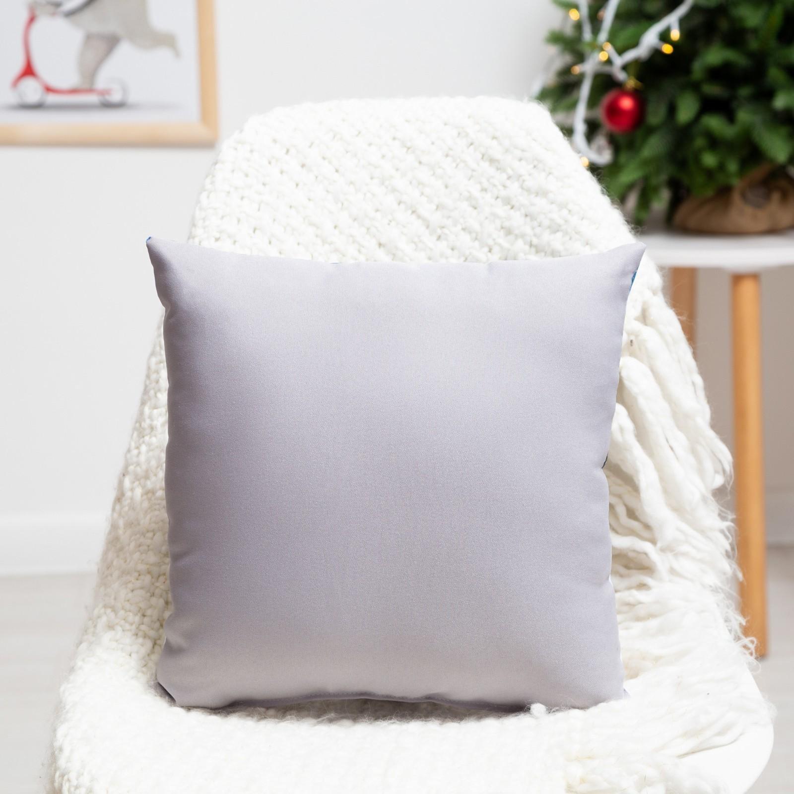 Подушка декоративная, размер 35х35 см, габрадин, холлофайбер, полиэстер100%