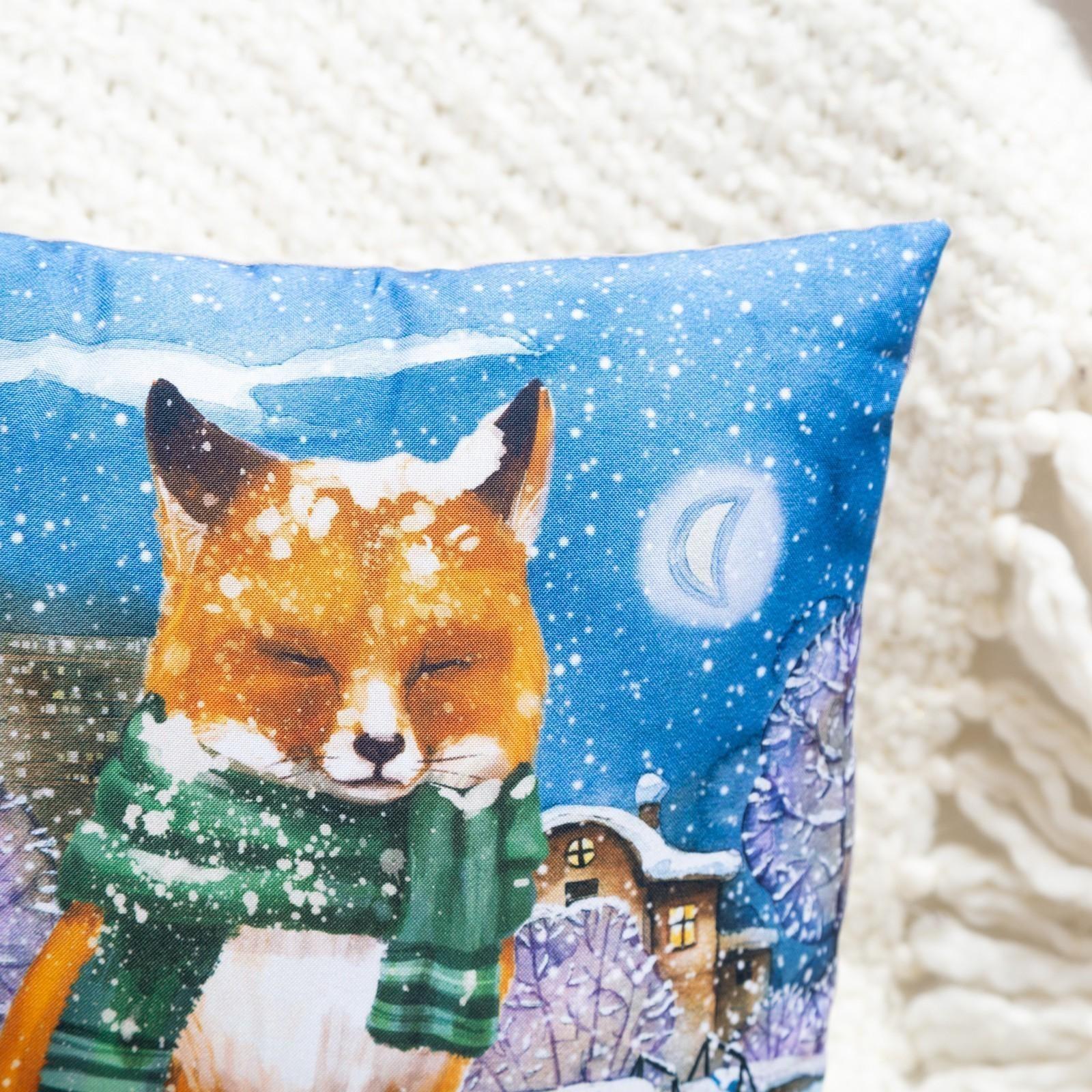 Подушка декоративная, размер 35х35 см, габрадин, холлофайбер, полиэстер100%