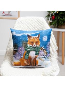 Подушка декоративная, размер 35х35 см, габрадин, холлофайбер, полиэстер100%