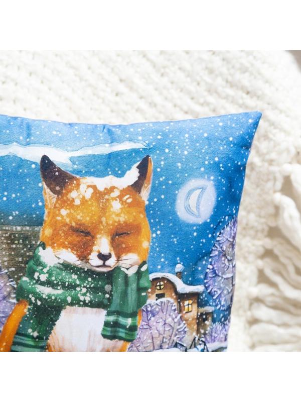 Подушка декоративная, размер 35х35 см, габрадин, холлофайбер, полиэстер100%