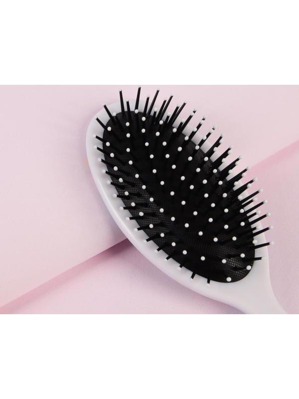 Расчёска массажная, 7 × 22 см, цвет сиреневый