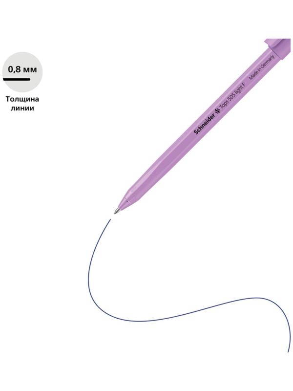 Ручка шариковая Schneider Tops 505 F, узел 0.8 мм, синие чернила, корпус пастель микс