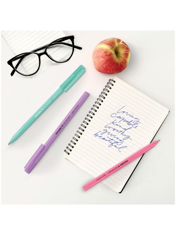 Ручка шариковая Schneider Tops 505 F, узел 0.8 мм, синие чернила, корпус пастель микс