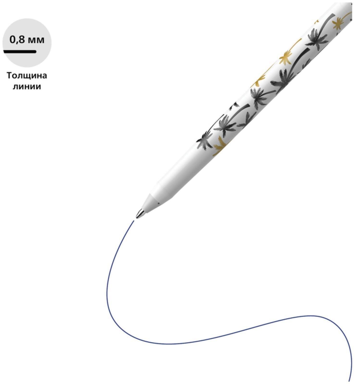 Ручка шариковая Schneider TOPS 505 F, узел 0.8 мм, светостойкие чернила, с принтами микс, синяя