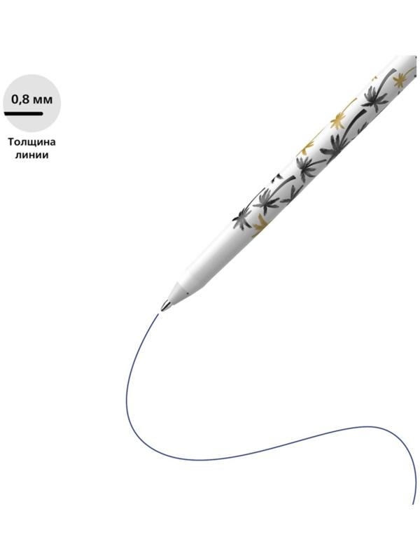 Ручка шариковая Schneider TOPS 505 F, узел 0.8 мм, светостойкие чернила, с принтами микс, синяя